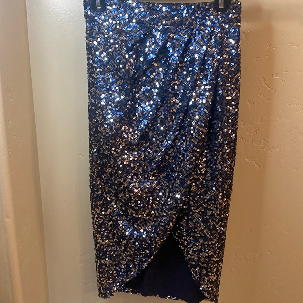 Eliza J Faux Wrap Skirt- 2